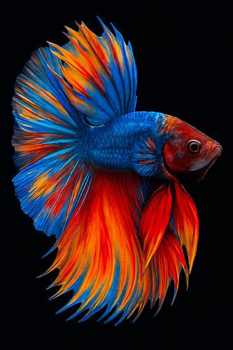 Radiant Betta Fish in Motion