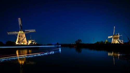 Historical windmills near Kinderdijk