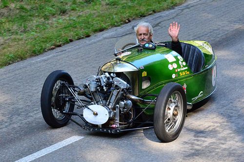 Morgan Threewheeler greets Eggberg Klassik 2019