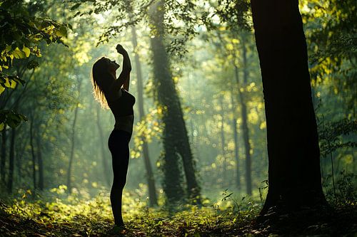 picturesque magical fantasy forest