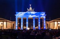 Wolkprojectie op de Brandenburger Tor van Frank Herrmann thumbnail