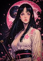 Samurai Girl Anime Sakura Cherry Blossom