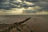 Brise-lames à marée basse sur l'estran par peterheinspictures Aperçu