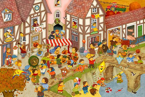 Mijn dorp in de herfst