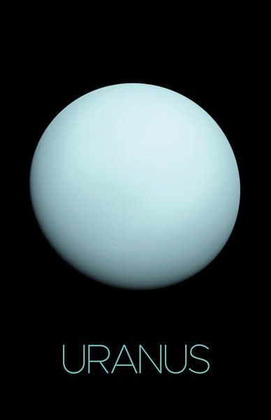 STK205513S-Sonnensystem-Poster von Uranus. von Stocktrek Images
