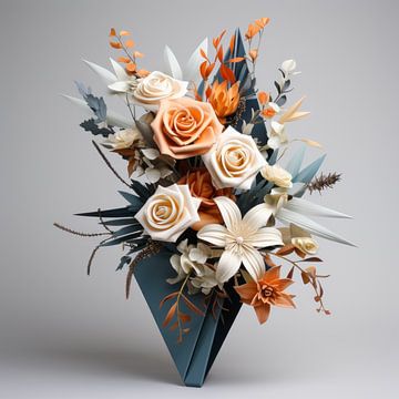 Fleurs - Bouquet moderne sur New Future Art Gallery