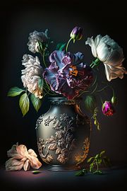 Stilleben mit gefallenen Blättern von Kim West