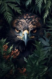 Portrait of a vein in the forest by Digitale Schilderijen