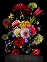 Ode to The Heem - Nature morte aux fleurs dans un vase en verre