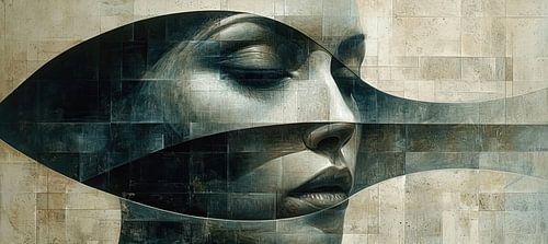 Portrait moderne - Visage géométrique