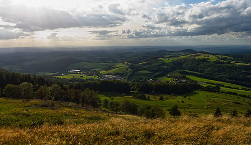 Mooi landschap bij Fulda in Hessen
