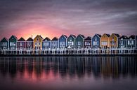 Coloured fisherman's cottages at the reed pond in wooden by Tim Rensing thumbnail