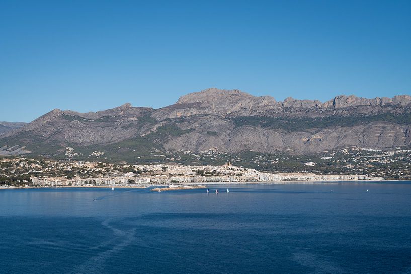 Coastal town of Altea, mountains and the blue sea by Adriana Mueller