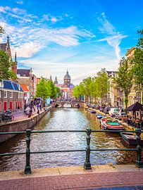 Amsterdam met rivier