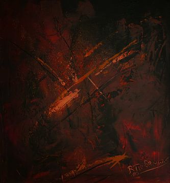 Volcanic eruption by Rita Tielemans Kunst