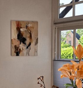 Moderne et abstrait dans des couleurs chaudes