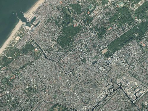 Luchtfoto van Den Haag