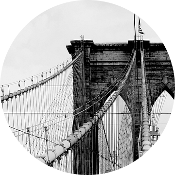 new york city... Brooklyn Bridge & lantaarn van Meleah Fotografie