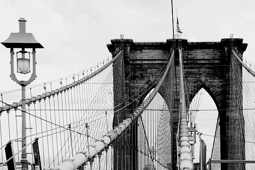 new york city... Brooklyn Bridge & lantaarn