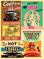 vintage koffie poster