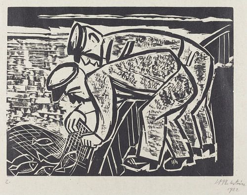 Max Pechstein - Twee vissers, 1922