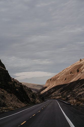 De verlaten wegen in Oregon, Amerika