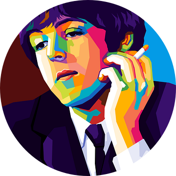 Paul McCartney Wpap Pop Art van Noval Purnama