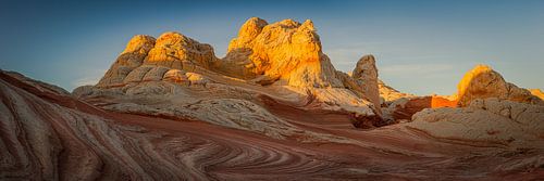 Panorama van The White Pocket, Arizona