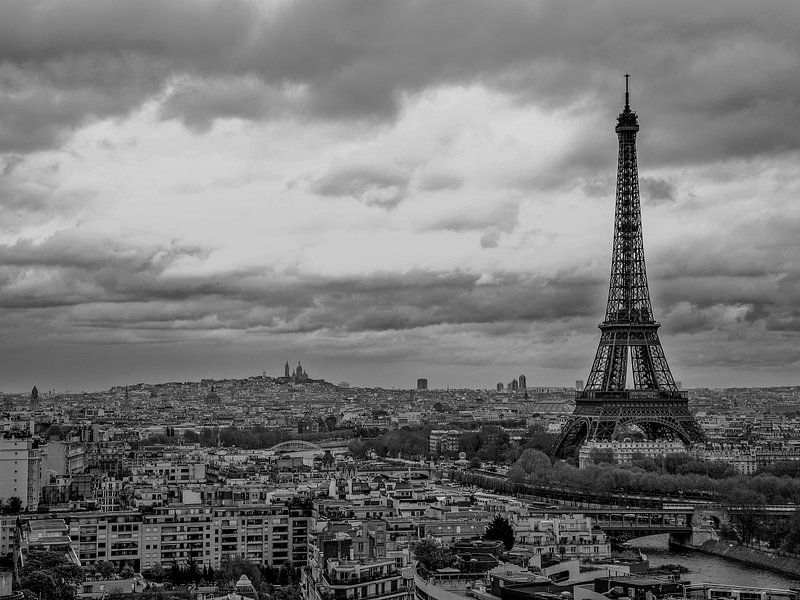 De Eiffeltoren torent overal bovenuit van Emil Golshani