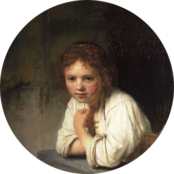 Meisje in 't venster - Rembrandt van Rijn
