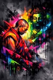 Neon Buddha Presence – Inner Light Energy
