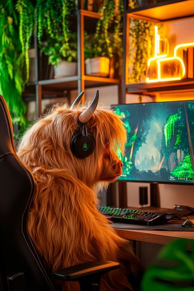 Gaming mit Stil: Das haarige Vieh von Poster Art Shop