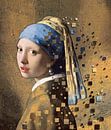 Das Mädchen mit dem Perlenohrgehänge - Johannes Vermeer von Lia Morcus Miniaturansicht