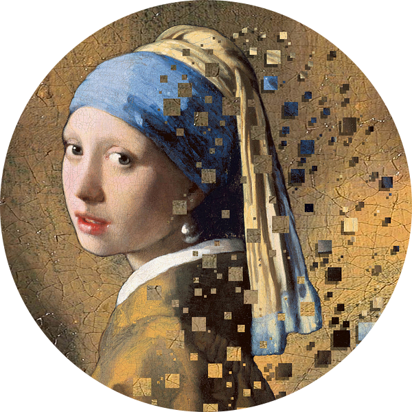 Meisje met de parel  van Lia Morcus