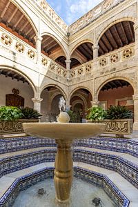 Schloss mit gotischen und arabischen Elementen, Castillo de Luna, Rota, Cádiz, Andalusien, Spanien