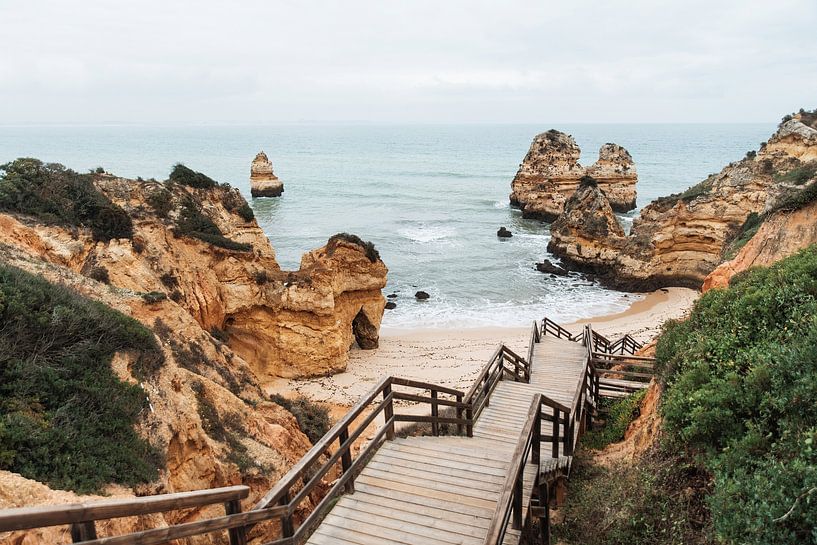 Beach view Algarve, Portugal by Dayenne van Peperstraten