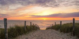 Sonnenuntergang an der Küste von Dirk van Egmond