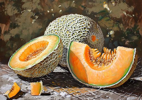 Malerei Melone