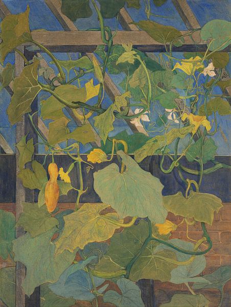 Greenhouse with ornamental gourds, Theo van Hoytema by Masterful Masters