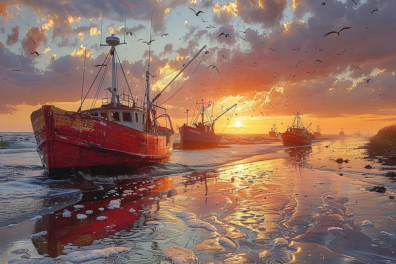 Fischerboot von Poster Art Shop
