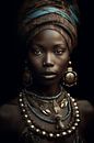 Portret van een Afrikaanse vrouw van Carla Van Iersel thumbnail