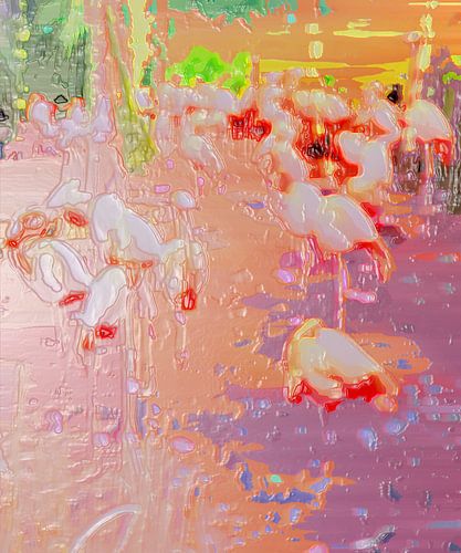 Flamingos [Original 60 cm x 50 cm]