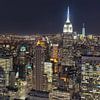 Midtown East, Manhattan from Top of the Rock (Rockefeller Center) sur Mark De Rooij