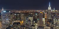Midtown East, Manhattan vanaf Top of de Rock (Rockefeller Center) van Mark De Rooij thumbnail
