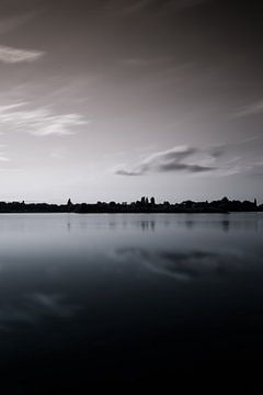 Zonsondergang Rijkerswoerdse Plassen Arnhem van Robert Wiggers