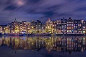 Maisons de canal sur l'Amstel à Amsterdam