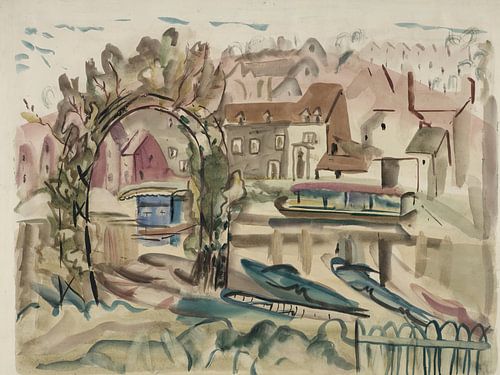 Frances Hodgkins - On the River Severn (1932)