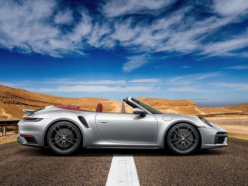 Porsche 911 Turbo S Cabriolet, German Sports Car by Gert Hilbink