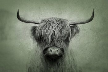 Majestätischer schottischer Highlander im kunstvollen Porträtstil