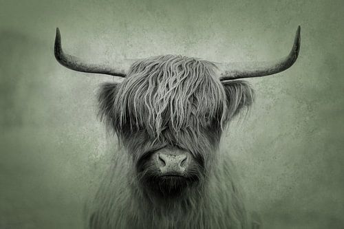 Un Highlander écossais majestueux dans un portrait artistique